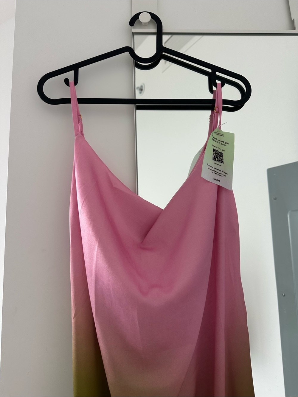 Baobab Collection Tina Dress Pink and Olive Ombre - Picture 3 of 4